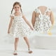 thumbnail image 4 of Vestido DeeFant sin mangas con estampado floral para niñas de 5 a 6 años, 4 of 9
