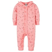 Modern Moments by Gerber Organic Baby Girls' Floral Coverall