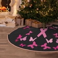 thumbnail image 5 of Sikiie Breast Cancer Nativity Christmas Tree Skirt, Jesus Christian Winter Holiday Tree Mat Decoration(30-48IN)30", 5 of 6