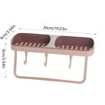 thumbnail image 3 of kkbbma under $5 Dual Compartment Soap Dish Sponge Holder with Hook for Bathroom Shower Kitchen Wall Mounted Shower Soap Holder, 3 of 6