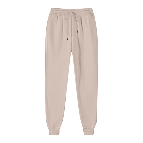 Huoegna Women's Sweatpants Lightweight Elastic Waist Drawstring Lounge Pants Loose Cuffed Workout Joggers