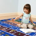 thumbnail image 2 of Ottomanson Educational ABC Alphabet 5x7 Washable Non-Slip Area Rug for Kids Playroom, 5' x 6'6", Blue, 2 of 10