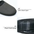 thumbnail image 2 of LORDFON Memory Foam Mens Slippers Slip-On House Slippers, 2 of 7