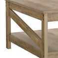thumbnail image 3 of Table Basse Carrée avec Rangement, Table Centrale de Ferme pour Salon, Chêne, 3 of 6