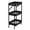 Matte Black, variant on American Dream Home Goods 3-Tier Foldable Utility Cart with Wheels, Metal Rolling Cart, Matte White