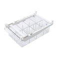 thumbnail image 4 of Organizador de cajones para refrigerador, soporte para estantes, contenedores de almacenamiento transparentes y extensibles. 8 rejillas, 4 of 9