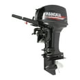 thumbnail image 6 of HANGKAI 2 Stroke 40hp Outboard Motor Boat Engine Heavy Duty Trolling Motor 703cc, 6 of 17