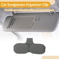 thumbnail image 3 of Clip para gafas de sol en el parasol del coche Unique Bargains, soporte magnético de cuero PU gris, 3 of 7