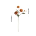 thumbnail image 3 of Fall Tone Artificial Chrysanthemum, Multi Color Dried Style Faux Flower Sprigs, Rustic Long Stems Floral Picks For Vase Home Table Decor, 3 of 6