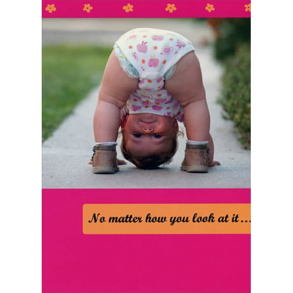 RSVP Baby Looks Through Legs Cute Mother's Day Card