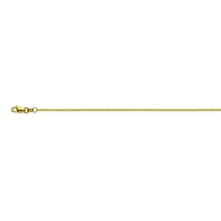 14K Yellow Gold 0.96 Box Chain in 16 inch, 18 inch, 20 inch, 22 inch, 24 inch, & 30 inch