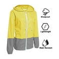 thumbnail image 4 of Luiryar Women Packable Rain Jacket Outdoor Color Block Hooded Windbreaker, 4 of 9