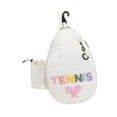 thumbnail image 1 of harper Tennis Racket Shoulder Bag Badminton Racquet Bag Portable Water Resistant Racket White, 1 of 10