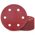 thumbnail image 1 of Awutzut 9 Inch 6 Hole Sanding Discs 80 Grit Hook and Loop for Drywall Sander 12PCS, 1 of 7
