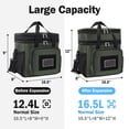 thumbnail image 3 of GYEUKHAM Tactical Lunch Bag,Insulated Lunch Box for Men,MOLLE Webbing Leakproof Insulated Large Cooler Expandable Dual Lunch Pail Women Adult Meal with Adjustable Shoulder Strap，Army Green, 3 of 9