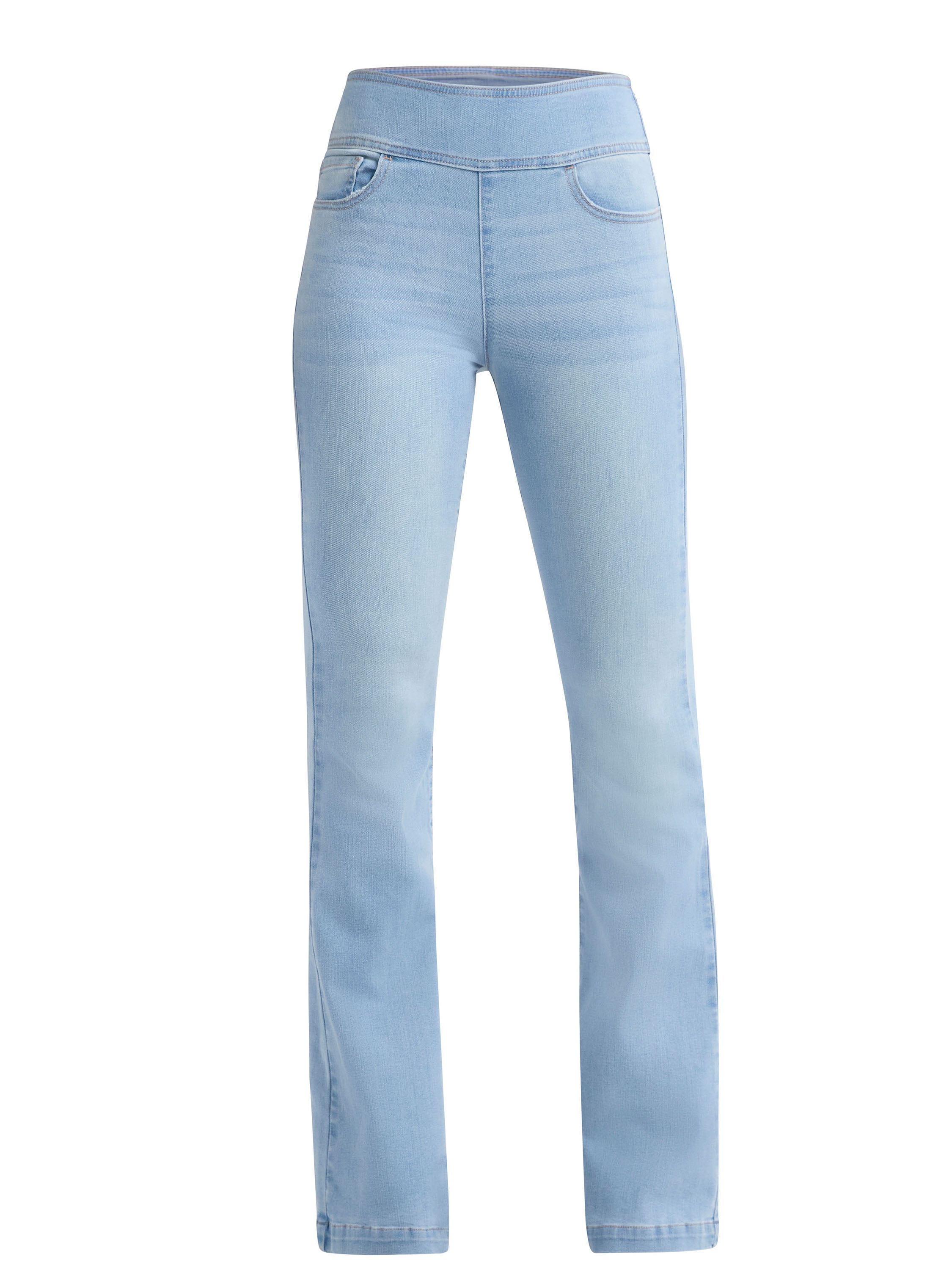 Sofia by Sofia Vergara Women's and Women's Plus Melisa Flare High Rise Pull On Jeans, 30.5", 32.5" and 34.5" Inseams, Sizes 0-28