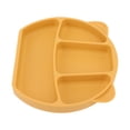 thumbnail image 1 of Utensilio para niños pequeños, plato para bebé, plato de comedor dividido de silicona, cuenco dividido, el mejor de su clase, 1 of 9