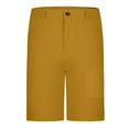 thumbnail image 5 of LOVZFMLL Men's Causal Cargo Shorts, Summer Fashion Designed Classic Shorts for Daily Life and Leisure Time with Pockets Yellow L, 5 of 6