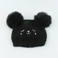 thumbnail image 5 of snilers Baby Beanie Cute Bear Pompom Winter Hat Soft Comfortable Lightweight Cap Fashion Solid Warm Knitted Beanies Hats for Girls 0-3 Years Free Size, 5 of 5