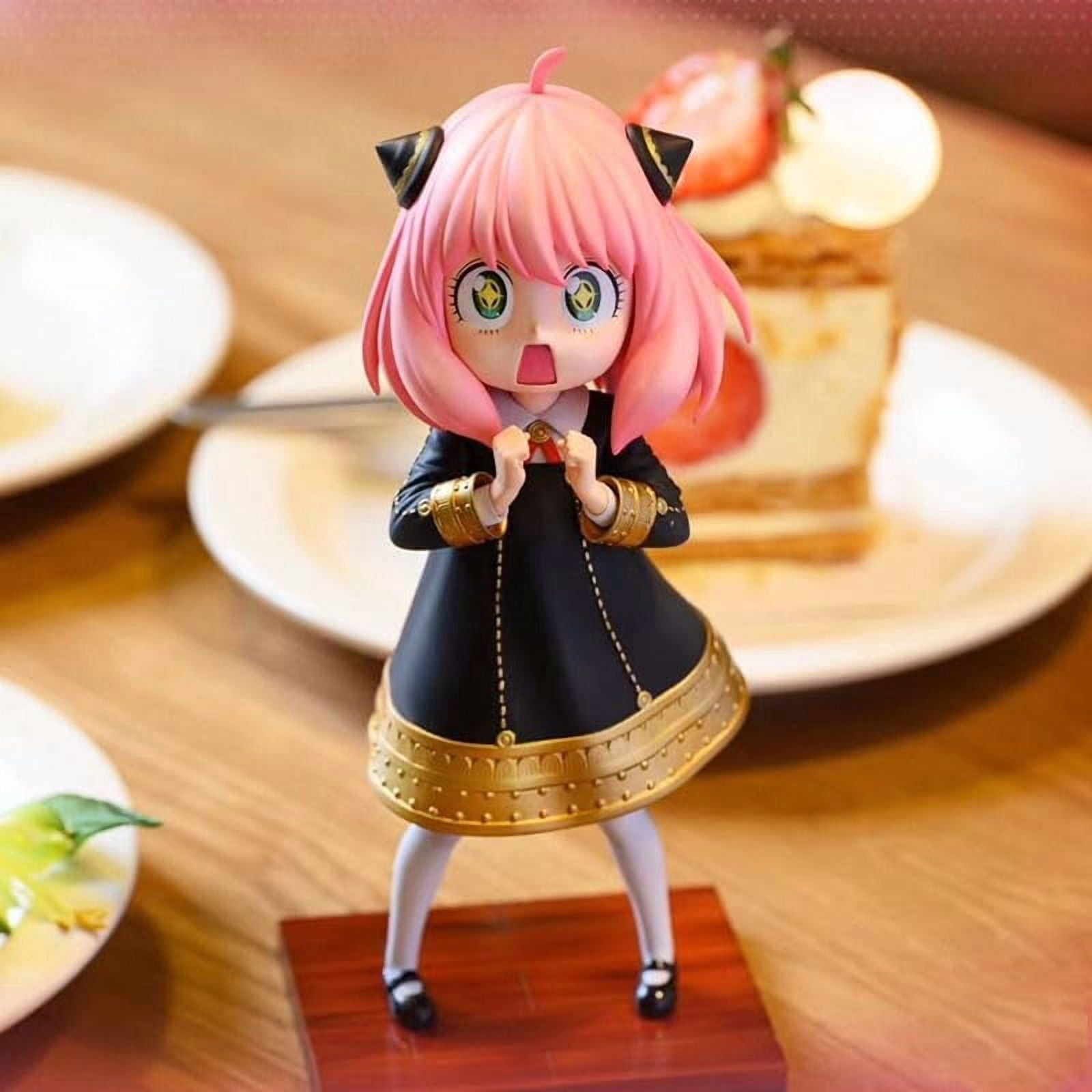 New Anya Figure, Standing Starry Eyes Anya Forger Anime Figures 17cm/6.7nch PVC Characters Collectible Handicrafts Decorations for Anime Fans Gifts