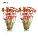 thumbnail image 3 of Advancent 2 pack/lote atractivas plantas de acuario impresionante paisaje submarino con plantas artificiales de confianza decoración del acuario Rojo+2 piezas, 3 of 6