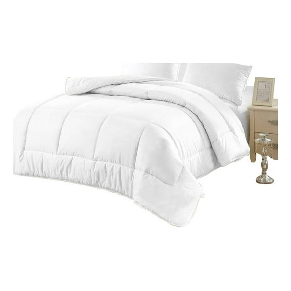 Queen Comforter Duvet Insert White All Season Alternative Goose Down Comforter Plush Fiberfill
