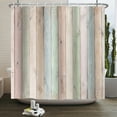 thumbnail image 4 of Vintage Style Shower Curtain Retro Wooden Door Rustic Old Vintage Barn door Waterproof Polyester Fabric Bathroom Dector Curtain, 4 of 7