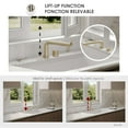 thumbnail image 4 of Stylish Single Handle Brushed Gold Stainless Steel Lift Up Kitchen Faucet K-152G, 4 of 12