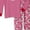 Pink, variant on Saras Prints Boys and Girls Pajama Kids Fun Top and Pants Sleepwear, Blue, Size: 2
