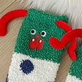 thumbnail image 4 of CPNG Kid Girls Cute Winter Socks Warm Fluffy Fuzzy Warm Slipper Socks Polka Dot Pattern No Slip Soft Cozy with Grippers Socks Novelty Mid Calf Floor Socks, 4 of 6