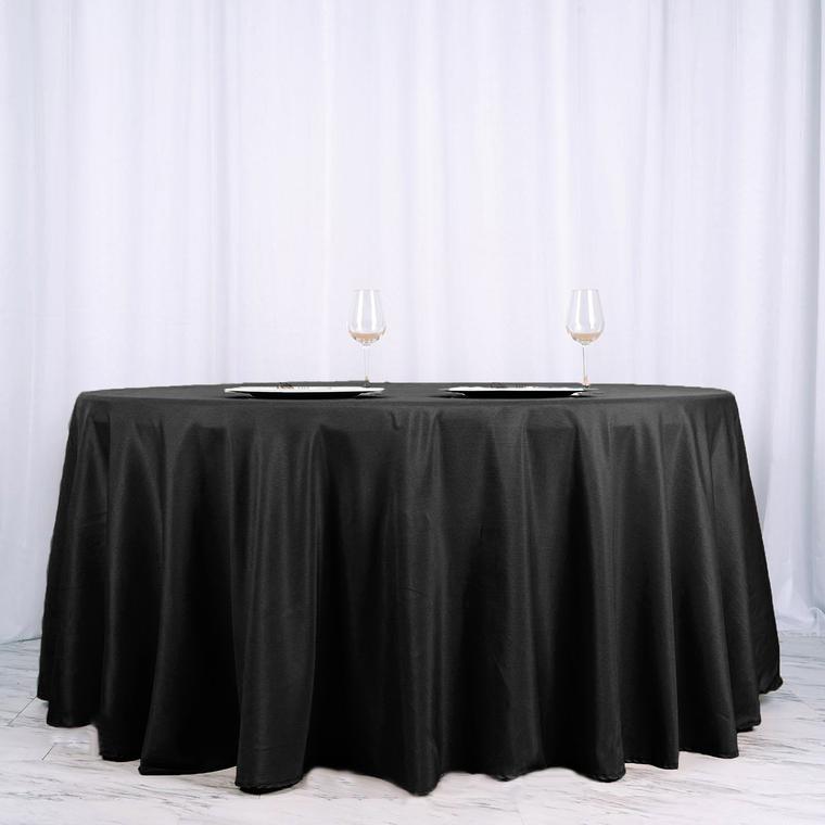 Efavormart 120" Wholesale Round Tablecloth Polyester Round Table Linens