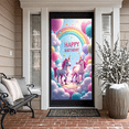 thumbnail image 7 of LUUFILx Unicorn Birthday Party Backdrop Pastel Rainbow Balloons Decoration Magical Kids Photography Props Banners Baby Shower Background Celebrations, 7 of 7