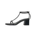 thumbnail image 2 of French Connection Women's Black 81 Textured Buckle Block Heel Dress Sandals Size 7, 2 of 5