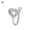 F, variant on Women Fake Piering Nose Ring Clip Septum Rock Hip Hoop punk Body Fashion Je W0X8
