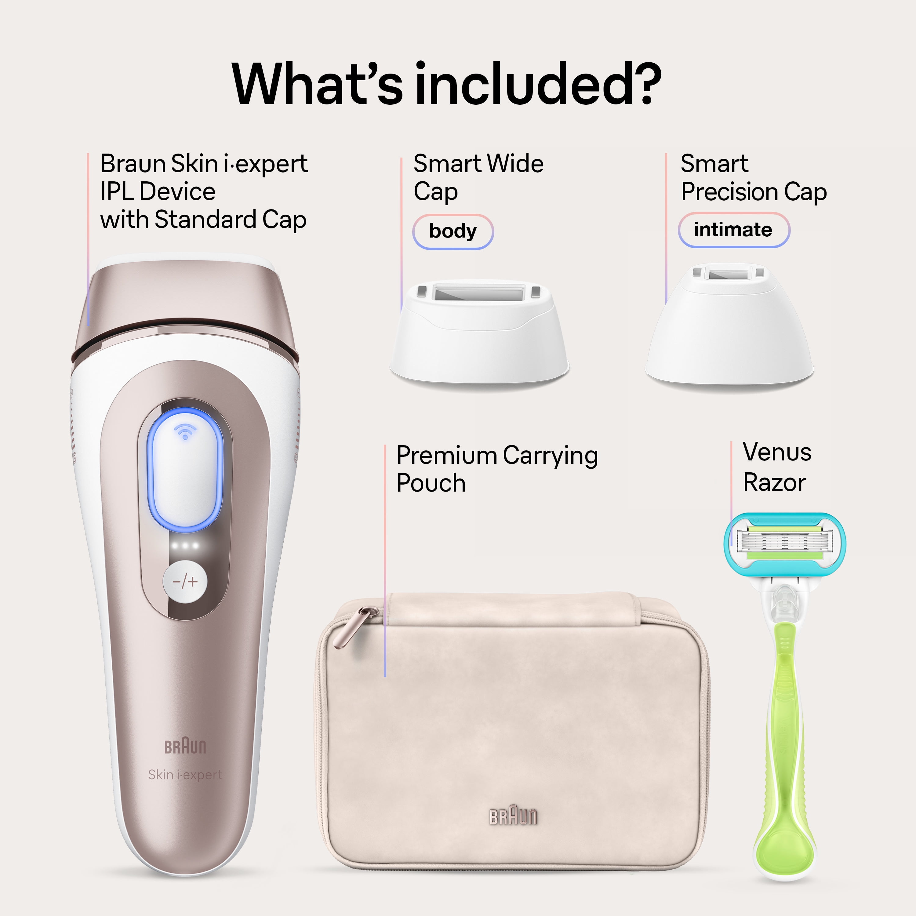 BRAUN - BRAUN  Skin i・expert  PL7243 Braun IPL Skin Expert, At-Home Laser Facial Hair Removal