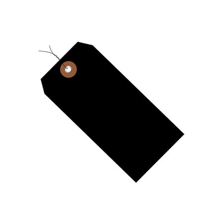 UPC: 0848109037035 | Box Partners Plastic Shipping Tags Pre-Wired 6 1/4 x 3 1/8 Black 100/Case G26058W