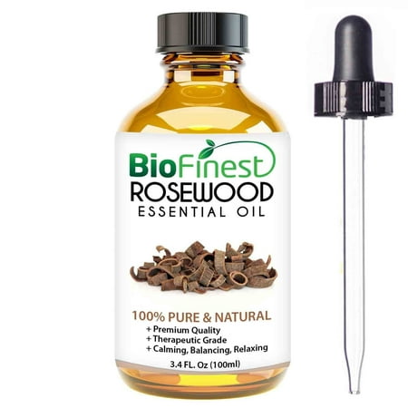 Biofinest Rosewood Essential Oil - 100% Pure Organic Therapeutic Grade - Best for Aromatherapy, Mood Relaxing, Ease Stress Anxiety Nausea Cold Muscle Ache Arthritis - FREE E-Book & Dropper (Best Oil For Arthritis Massage)