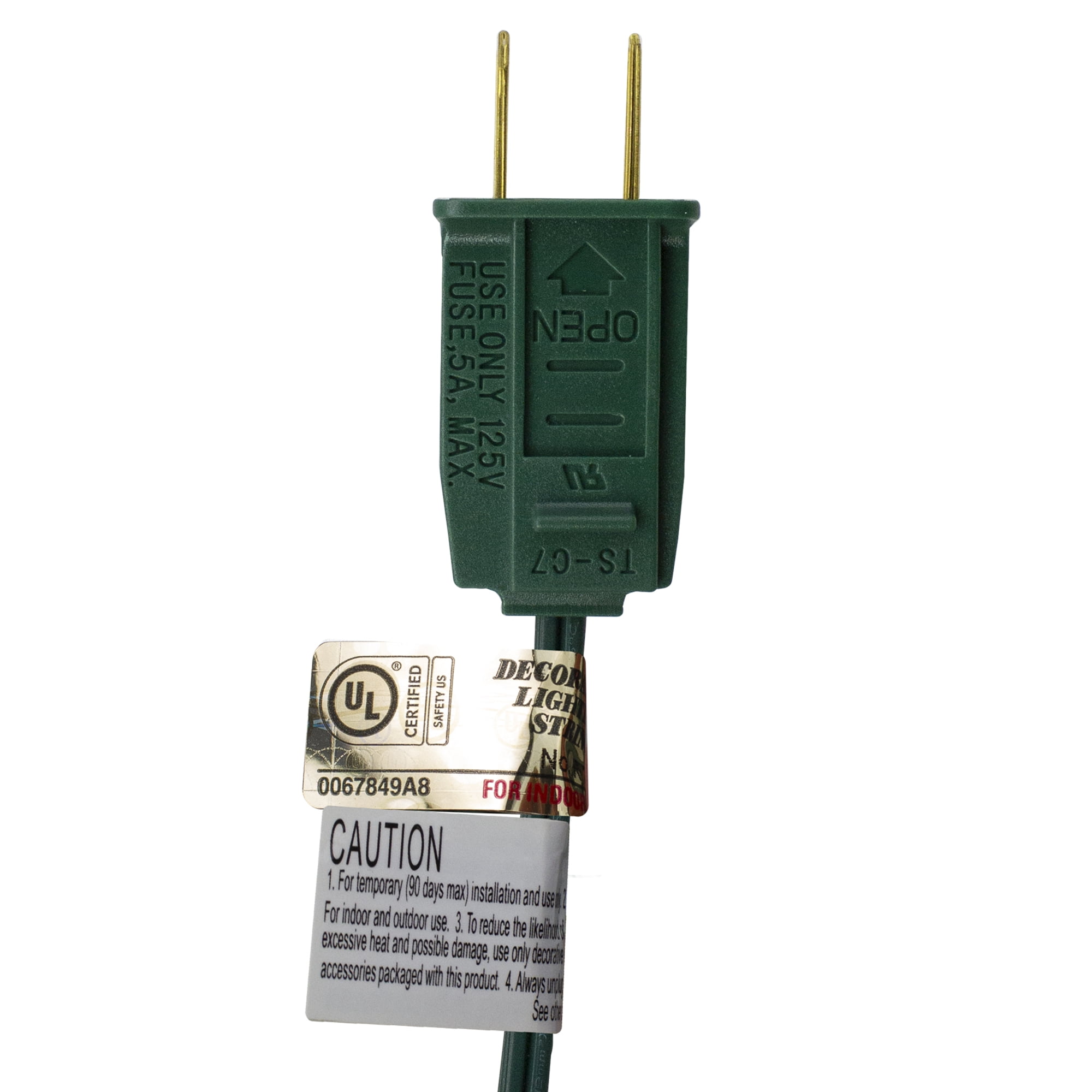 Northlight Edison Style ST40 Indoor Outdoor Patio Lights - Clear - 9' Green Wire - 10ct