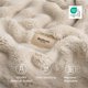 thumbnail image 5 of Manta de cama con forro polar 3D, color beige, 130 x 150 cm, 5 of 9