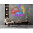 thumbnail image 4 of Glowneon Steak Neon Sign, Steak BBQ Restaurant Signboard, Wall Decor, 4 of 4