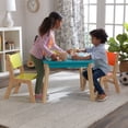 thumbnail image 4 of KidKraft Children's Modern Table and Chair Set, Natural and Highlighter, 4 of 8