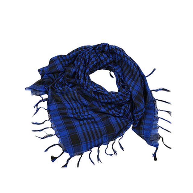 Scarf Unisex Lightweight Plaid Pattern Cotton Keffiyeh Scarf for Winter