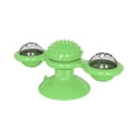 thumbnail image 2 of Interactive Windmill Suction Cup Cat Toy - Led Light Ball & Catnip, Indoor Cat Chew Toy For Kitten Exercise,Green, 2 of 9