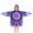Colorful Tie Dye, variant on Purple Blue Tie Dye Pattern Blanket Hoodies for Kids 6-13YR Oversize Wearable Blanket Hoodies for Boys Girls Teens