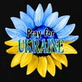 thumbnail image 2 of CafePress - Pray For Ukraine Blue And Yellow Sunflower Materni - Maternity Dark T-Shirt, 2 of 3