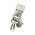 thumbnail image 2 of Christmas Stockings, 17.7" Cute Gnome Christmas Stockings Velvet Faux Fur Xmas Stocking Holiday Christmas Decorations Gifts, 2 of 5