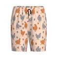thumbnail image 4 of Wukai Funny Chicken Men’s Short Pajama Pants With Pockets Soft Sleep Pj Shorts for Men-4X-Large, 4 of 6