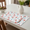 thumbnail image 6 of Placemat, Pioneer Flower Floral Print Pattern Place Mats Table Mat Set Of 2, PVC Washable Placemats for Party Kitchen Dining Decoration, 18x12 Inch, Fade Resistant, 6 of 6