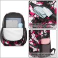 thumbnail image 4 of Camo and Twig Pink Pattern 17" Waterproof Oxford School Backpacks for Teens, S-Shape Padded Straps, for School, Travel, Hiking, Camping, 4 of 5