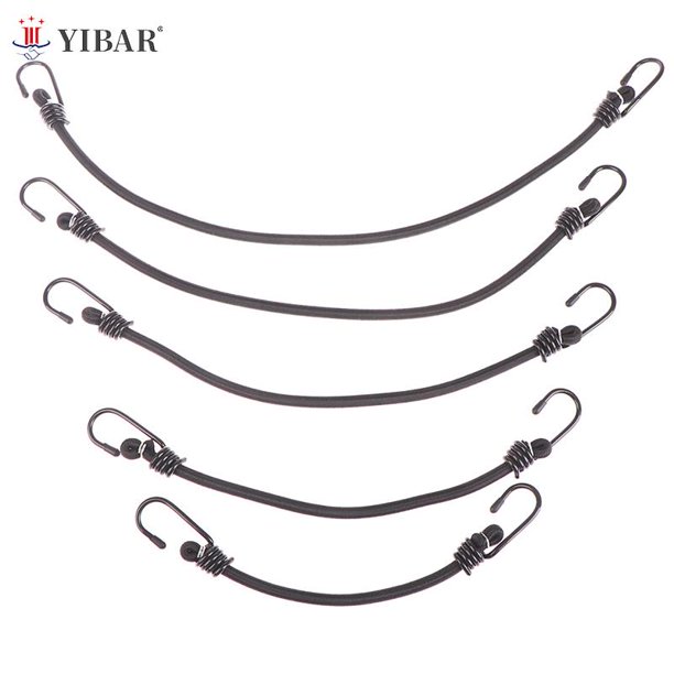 1m/35cm/48cm/58cm 8mm Heavy Duty Elastic Bungee Shock Cord Strap Stretch Plastic Hook Car Motorcycle Luggage Tent Kayak Boat58cm08cm He Qiyong unisex